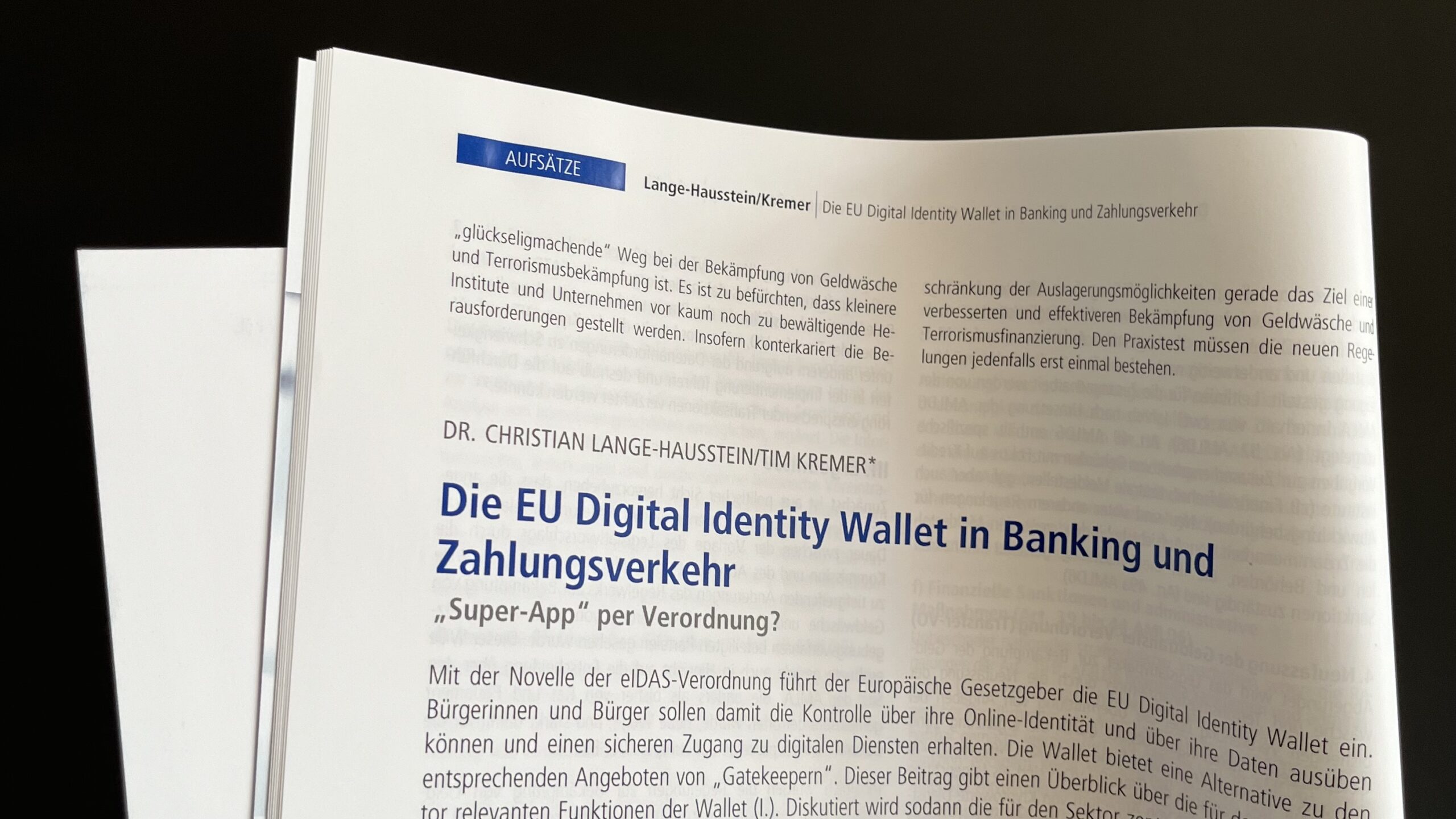 Neues Paper: EU Digital Identity Wallet