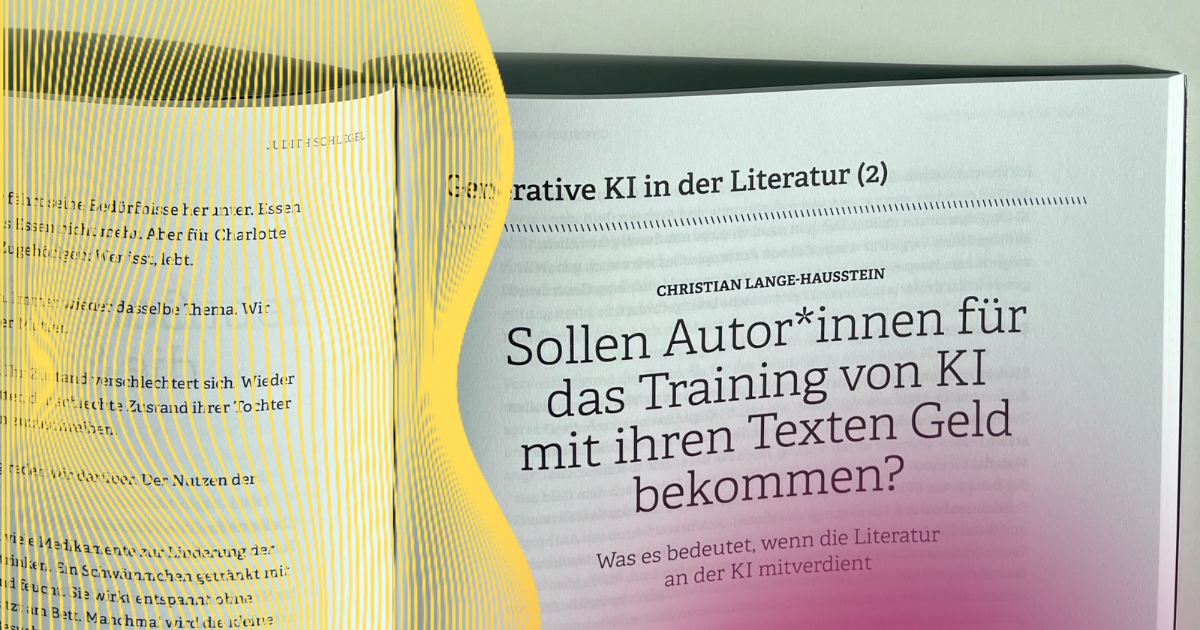Essay 2: KI-Training nur gegen Geld?