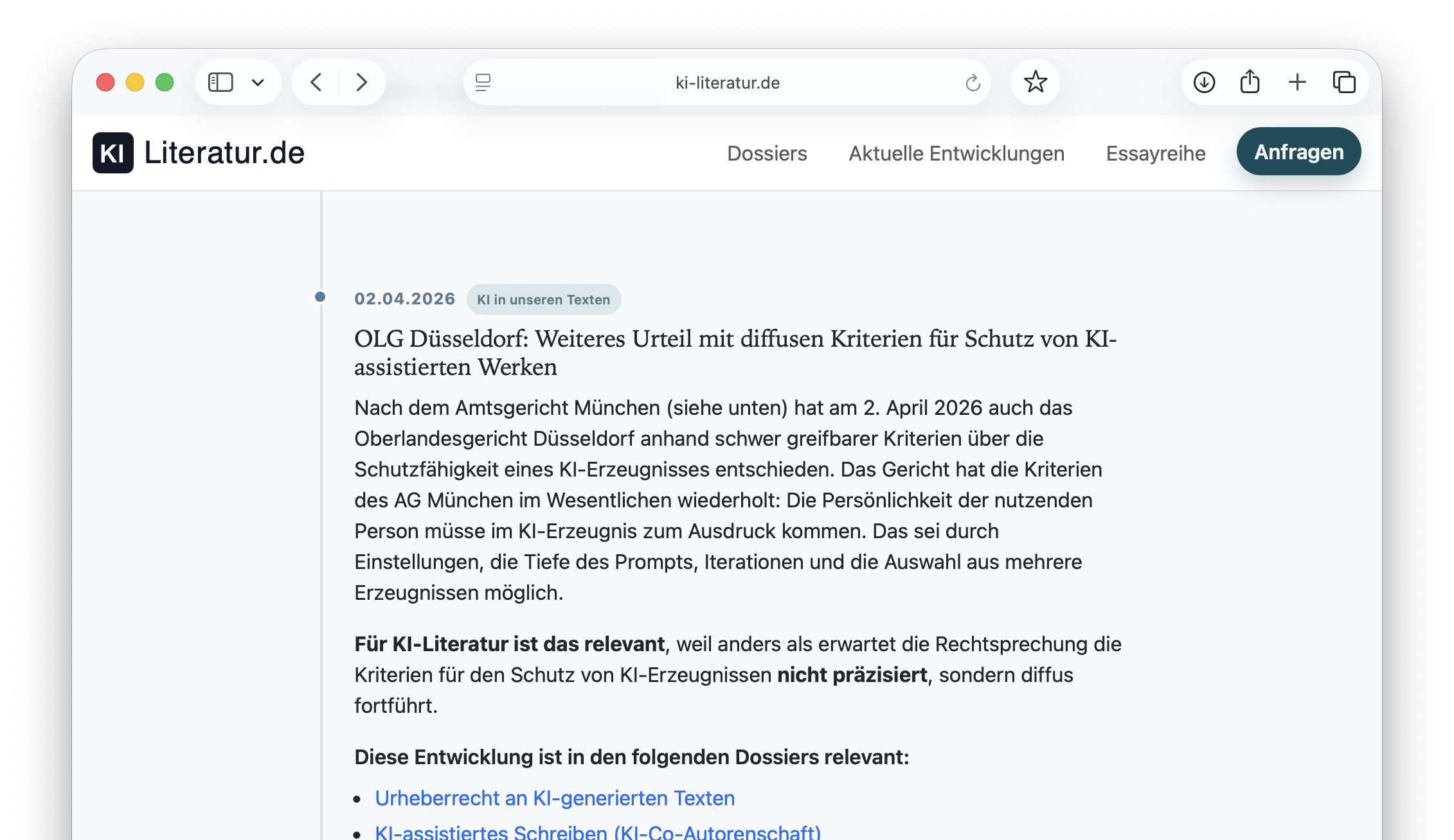 Was, wann und: wichtig? – neues Info-Portal